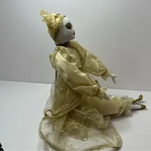 Other Kingstate Harlequin Jester Lacy Lady Porcelain Doll